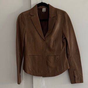 ECRU Leather Jacket